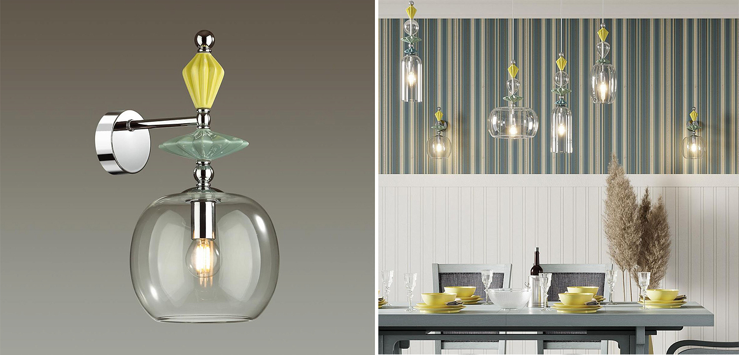 Бра Iris Glas wall lamp A chrome Бра Iris Glas wall lamp A chrome - Loft-Concept в Грозном