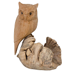 Статуэтка из дерева сова Animals of the World варинант исполнения - 2 | Loft Concept в Грозном