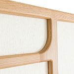 Ширма из массива дуба и ткани Arcuri Screen варинант исполнения - 5 | Loft Concept в Грозном