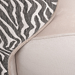 Кресло без подлокотников бежевое с принтом Macrocosm варинант исполнения - 2 | Loft Concept в Грозном