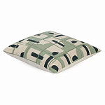 Подушка декоративная зеленого цвета с геометрическим рисунком Divine Abstractions варинант исполнения - 1 | Loft Concept в Грозном