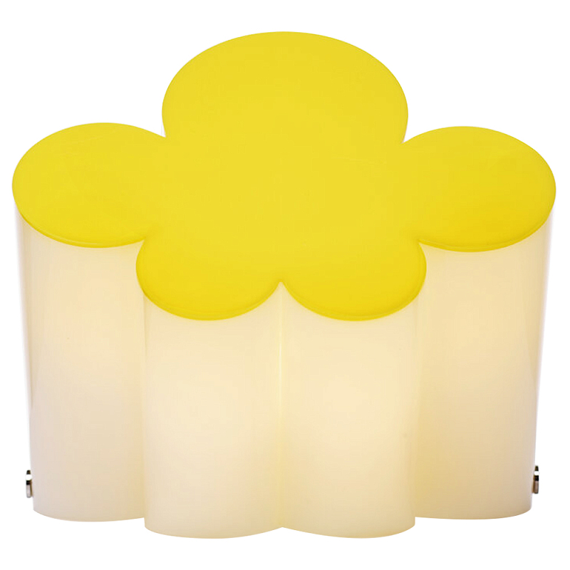 Настольная дизайнерская лампа Poltronova Passiflora Yellow Table Lamp Желтый Белый в Грозном | Loft Concept 
