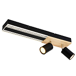 Потолочный светильник черный GAVIN WOOD варинант исполнения - 1 | Loft Concept в Грозном