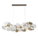 Люстра с белыми и золотистыми цветами G9 Dahlia Flowers Lamp варинант исполнения - 3 | Loft Concept в Грозном