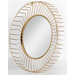 Зеркало круглое настенное в металлической оправе Modern Mirror Space варинант исполнения - 2 | Loft Concept в Грозном