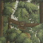 Обои ручная роспись Redwoods Colourway SC-281 on scenic paper варинант исполнения - 2 | Loft Concept в Грозном