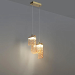 Подвесной светильник волнистой формы из фактурного стекла Wave варинант исполнения - 4 | Loft Concept в Грозном