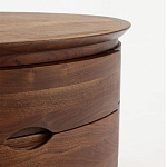 Прикроватный столик из дерева с 2-мя ящиками Moon Walnut Furniture варинант исполнения - 5 | Loft Concept в Грозном