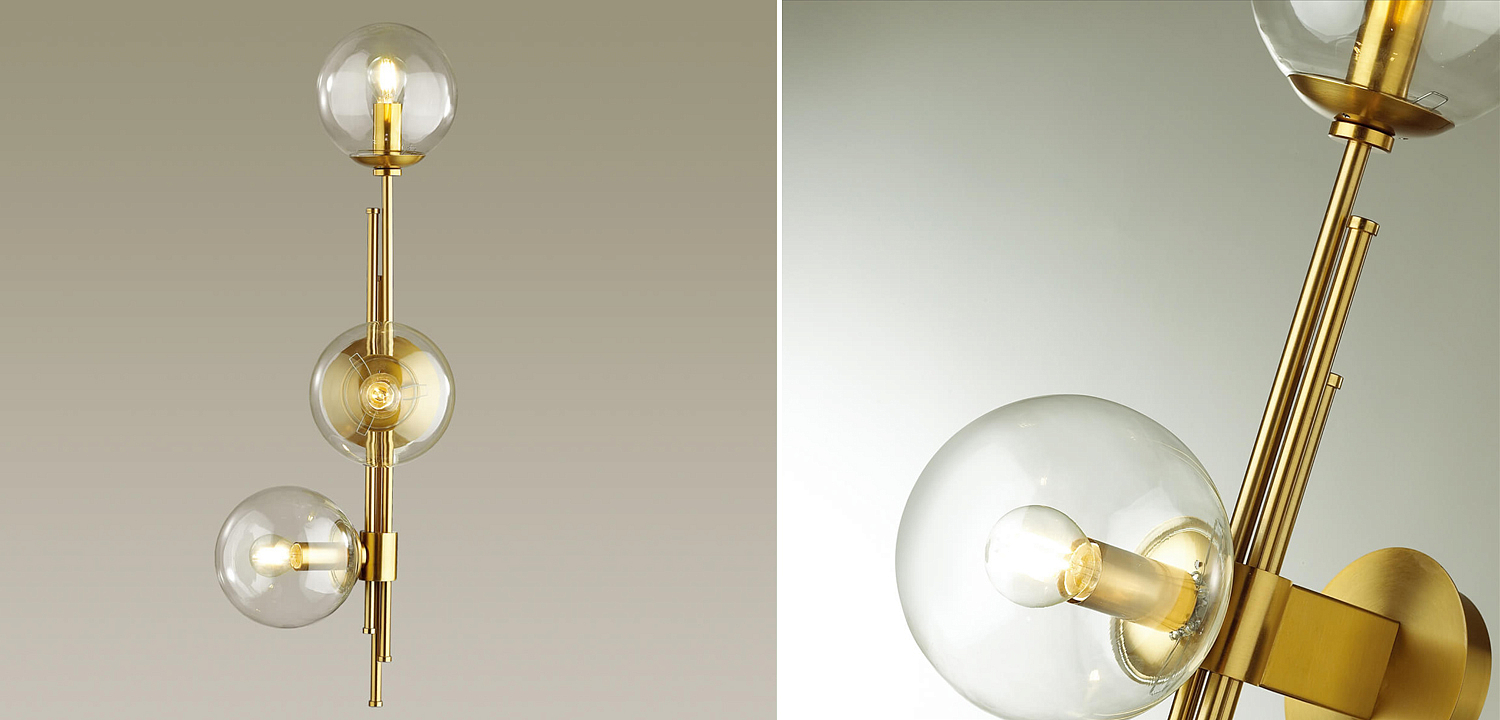 Бра TRILOGY WALL SCONCE Clear glass 70 Бра TRILOGY WALL SCONCE Clear glass 70 - Loft-Concept в Грозном
