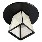 Обеденный стол с круглой чёрной столешницей и плетёным основанием Savanna Round Table варинант исполнения - 2 | Loft Concept в Грозном