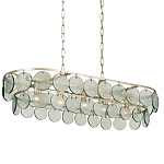 Люстра овальной формы с каскадом из декоративных элементов Harmony of Light варинант исполнения - 2 | Loft Concept в Грозном