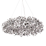 Люстра подвесная круглая с многочисленными металлическими круглыми элементами Terzani Argent варинант исполнения - 1 | Loft Concept в Грозном