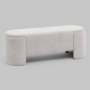 Банкетка Taks букле светло-серый