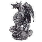 Декоративная статуэтка Дракон Dragon Black Silver Statuette варинант исполнения - 2 | Loft Concept в Грозном