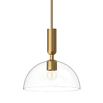 Подвесной светильник с прозрачным полусферическим стеклянным плафоном Alora Mood  варинант исполнения - 1 | Loft Concept в Грозном