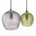 Подвесной светильник каскадный с 2-мя рельефными плафонами Cascade with Relief Lampshades варинант исполнения - 5 | Loft Concept в Грозном