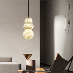 Подвесной светильник с фигурными плафонами Stone Triad варинант исполнения - 4 | Loft Concept в Грозном