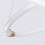 Люстра подвесная с двумя пересекающимися белыми светодиоидными кольцами Luke Lampco Tracer Lamp варинант исполнения - 7 | Loft Concept в Грозном