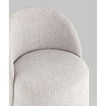 Пуф Loreen со спинкой вращающийся букле светло-серый варинант исполнения - 2 | Loft Concept в Грозном