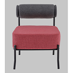 Кресло Ponpoun тёмно-серый бордо варинант исполнения - 4 | Loft Concept в Грозном