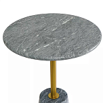 Кофейный столик круглый из мрамора серый Reliable Foundation варинант исполнения - 3 | Loft Concept в Грозном