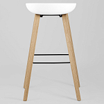 Барный стул на ножках из натурального дерева Boras White варинант исполнения - 4 | Loft Concept в Грозном