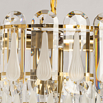 Люстра многоярусная с овальными прозрачными подвесками 36 см Harmonica варинант исполнения - 6 | Loft Concept в Грозном