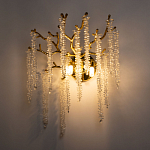 Бра золотого цвета с ветвями и хрустальными подвесками FAIRYTREE Light варинант исполнения - 2 | Loft Concept в Грозном