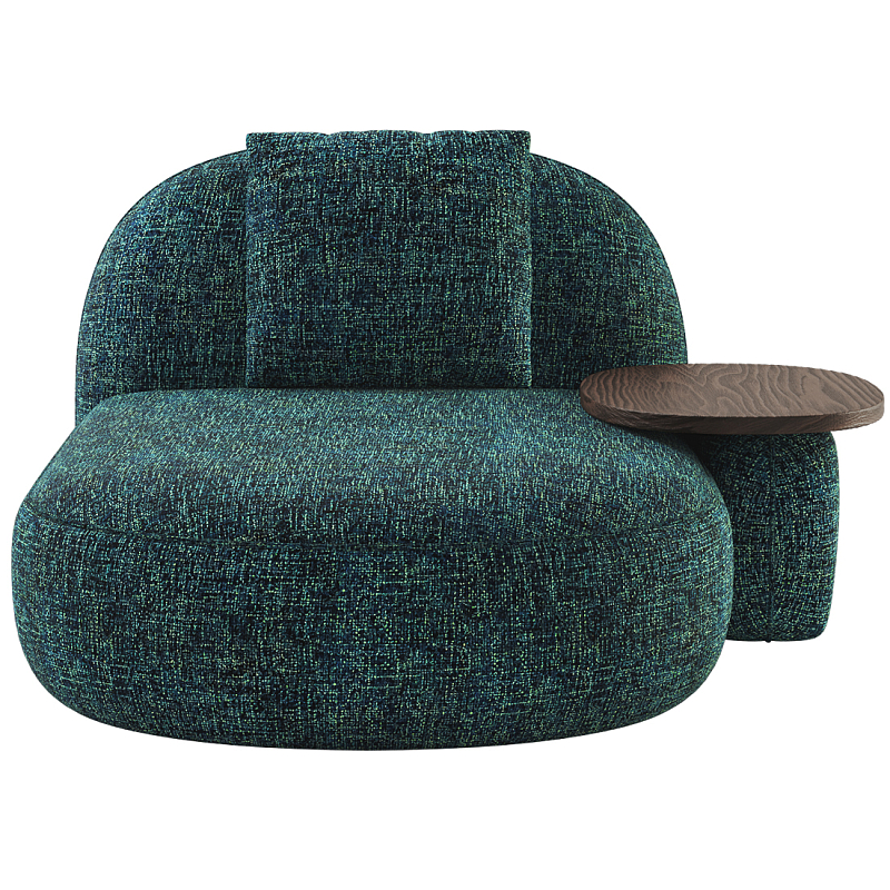 Кушетка Orus с овальным столиком  Изумрудный Орех в Грозном | Loft Concept 