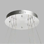 Люстра с тремя кольцами цвета хром и прозрачными хрустальными шарами по периметру Sacramento Transparent Balls Chandelier варинант исполнения - 11 | Loft Concept в Грозном