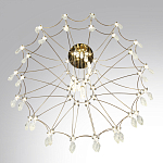 Люстра подвесная из металла с хрустальными прозрачными подвесками Quasar 81 варинант исполнения - 5 | Loft Concept в Грозном