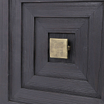 Тумба черная из дерева двухдверная Geometric Double Door Nightstand варинант исполнения - 2 | Loft Concept в Грозном