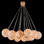 Люстра подвесная круглая с сферическими плафонами из натурального камня Glowing Spheres варинант исполнения - 13 | Loft Concept в Грозном