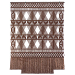 Панно Макраме коричневый цвет  варинант исполнения - 6 | Loft Concept в Грозном