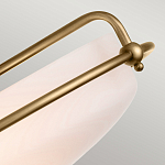 Потолочный светильник со стеклянным плафоном на изогнутых кронштейнах Quoizel  варинант исполнения - 14 | Loft Concept в Грозном