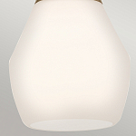 Подвесной светильник каплевидной формы с комбинированным плафоном из стали и белого матового стекла Kichler варинант исполнения - 13 | Loft Concept в Грозном