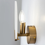 Бра с плафоном из камня в форме диска Ricci Stone Wall Lamp варинант исполнения - 4 | Loft Concept в Грозном