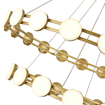 Люстра двухъярусная с круглыми светодиодными источниками света Maxine Light варинант исполнения - 8 | Loft Concept в Грозном