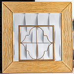 Зеркало квадратное в фактурной раме Pattern варинант исполнения - 1 | Loft Concept в Грозном