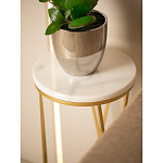 Столик дизайнерский Beige marble варинант исполнения - 5 | Loft Concept в Грозном