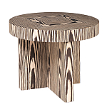 Столик журнальный круглый с полосатым узором Zebroids варинант исполнения - 1 | Loft Concept в Грозном