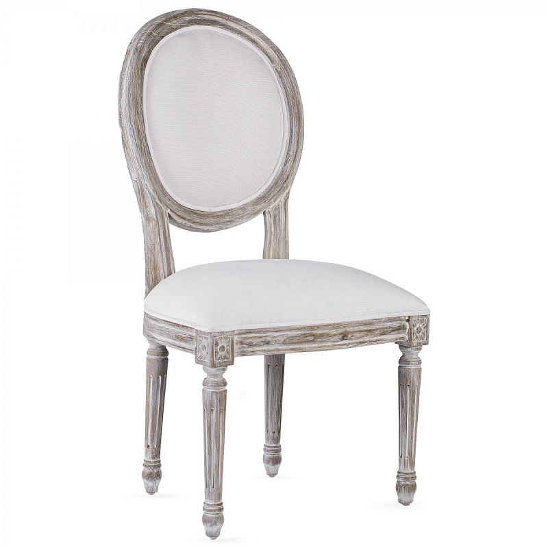 Стул REGENCY MEDALLION CHAIR Avory Linen Дерево Серый ivory ( слоновая кость ) Стул REGENCY MEDALLION CHAIR Avory Linen Дерево Серый ivory ( слоновая кость ) в Грозном | Loft Concept