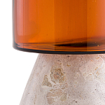 Высокая чаша из янтарного стекла Amber Marble Vase варинант исполнения - 2 | Loft Concept в Грозном