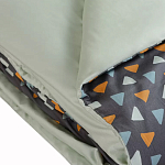 Постельное белье из сатина с принтом треугольники 150х200 см Triangular Dreams варинант исполнения - 4 | Loft Concept в Грозном