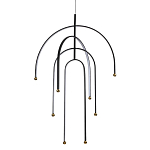Люстра подвесная с дугообразными изогнутыми элементами Luke Lampco Tracer Lamp варинант исполнения - 1 | Loft Concept в Грозном