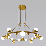 Люстра подвесная светодиодная с плафонами в форме шара Italian Globe Cedar Moss Light варинант исполнения - 4 | Loft Concept в Грозном