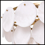 Люстра трехъярусная с подвесками из округлых элементов Cryptocrystalline Stone варинант исполнения - 4 | Loft Concept в Грозном