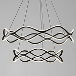 Люстра подвесная с волнообразным черным каркасом Black Tsunami варинант исполнения - 1 | Loft Concept в Грозном