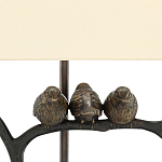 Настольная лампа Птицы на изогнутой ветке Lamp Tit варинант исполнения - 1 | Loft Concept в Грозном