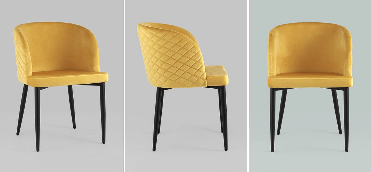 Стул Oscar Chair Оранжевый велюр - Loft-Concept в Грозном